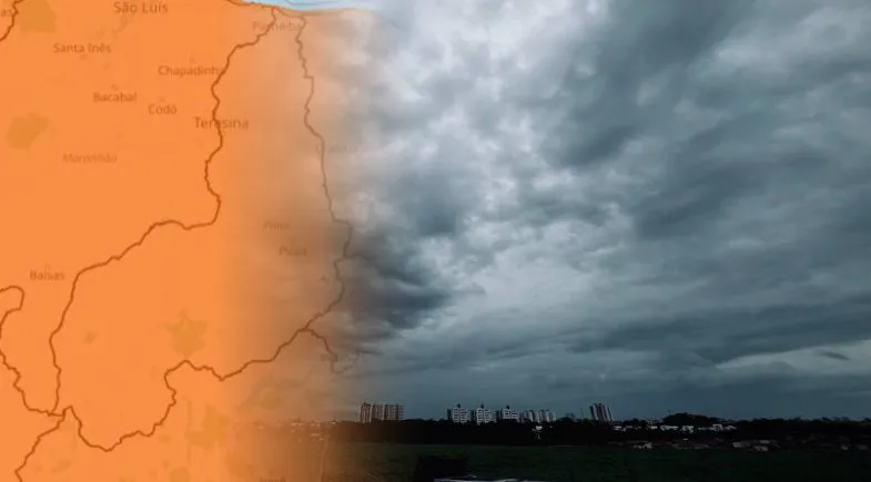 Alerta de chuvas intensas no Piauí emitido pelo INMET até domingo
