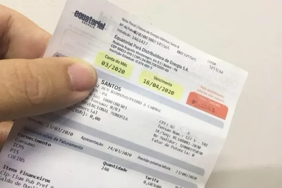 talão de luz