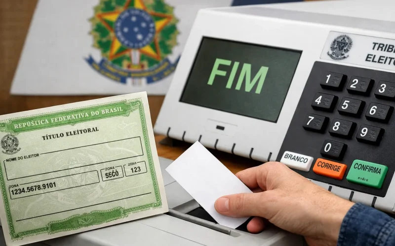 Eleitor brasileiro no dia da votação