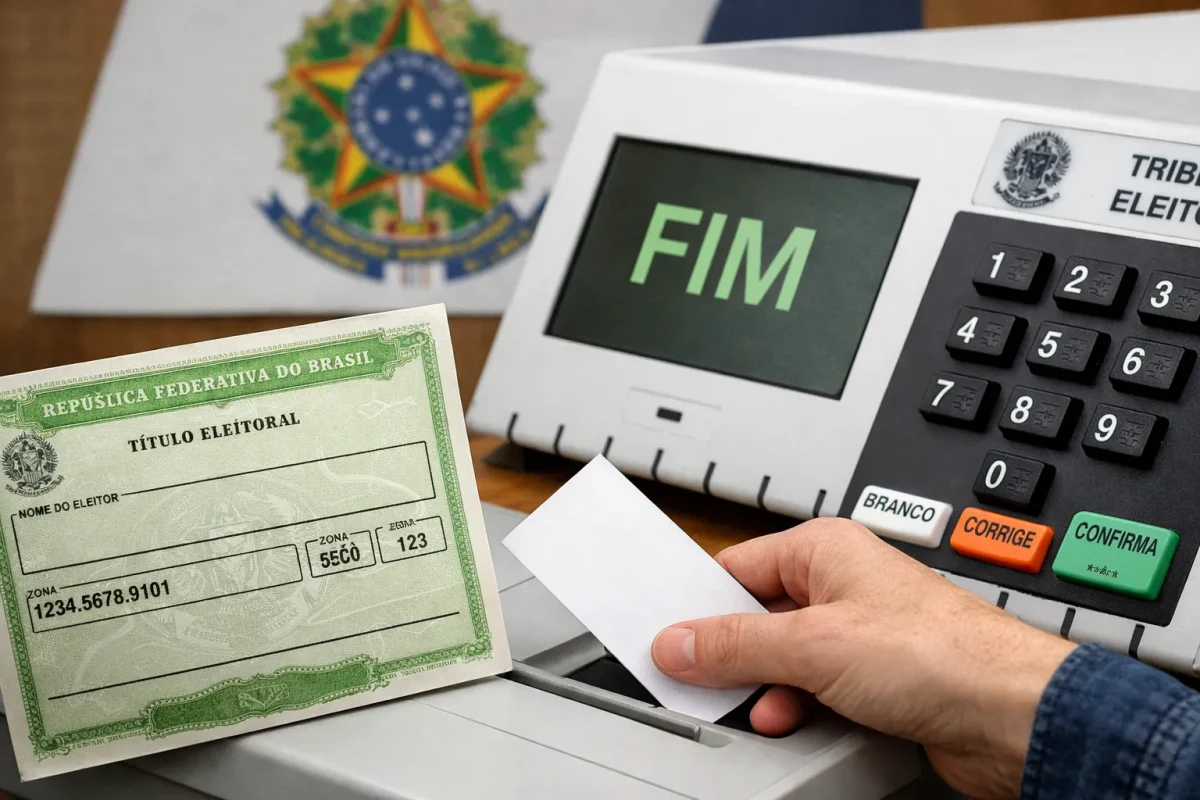 Eleitor brasileiro no dia da votação