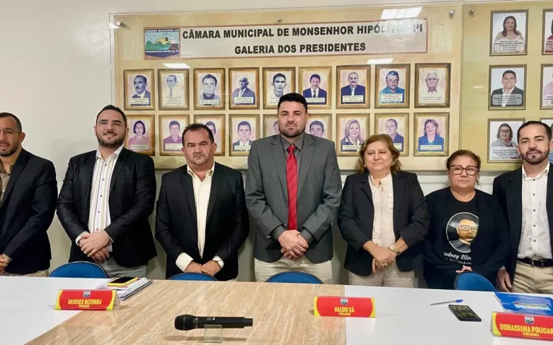 Vereadores da Câmara de Monsenhor Hipólito